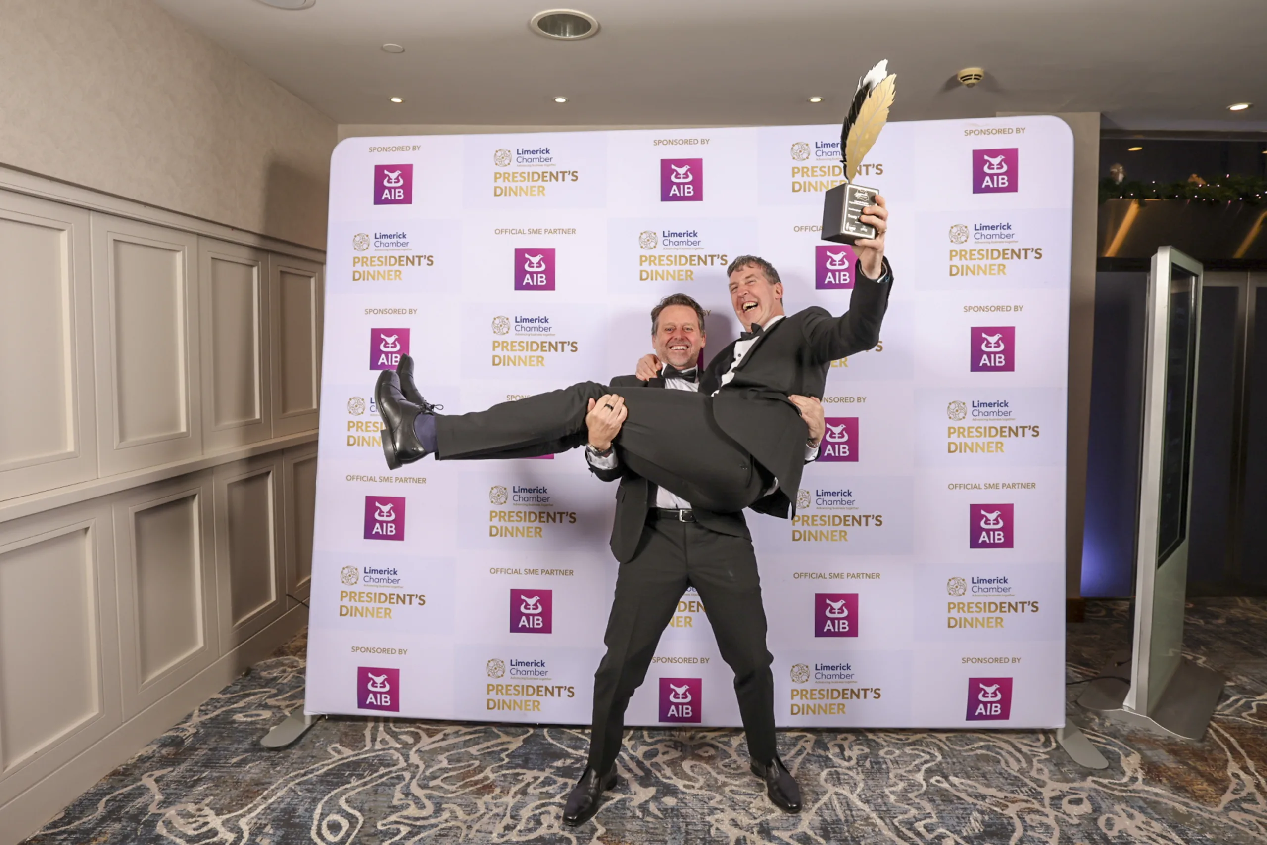 Treaty Software celebrating at the Limerick Chamber Awards